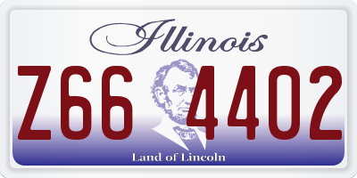 IL license plate Z664402