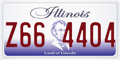 IL license plate Z664404