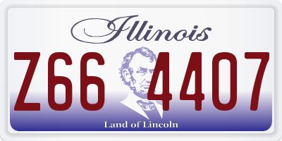 IL license plate Z664407