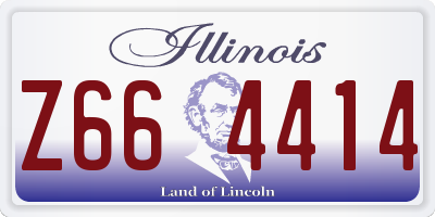 IL license plate Z664414