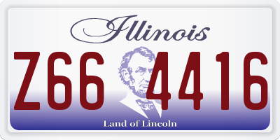 IL license plate Z664416