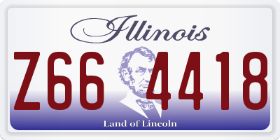 IL license plate Z664418