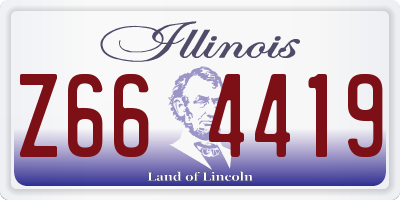 IL license plate Z664419
