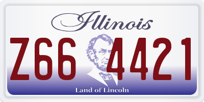 IL license plate Z664421