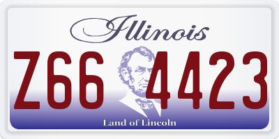 IL license plate Z664423