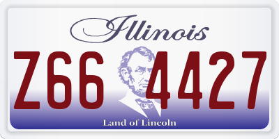 IL license plate Z664427
