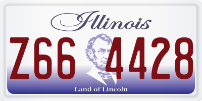 IL license plate Z664428