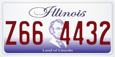IL license plate Z664432