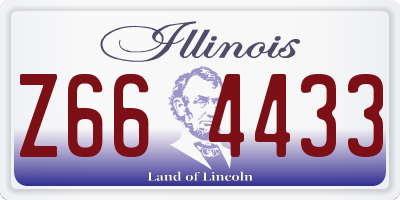 IL license plate Z664433