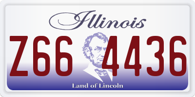 IL license plate Z664436