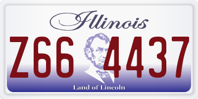 IL license plate Z664437