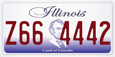 IL license plate Z664442