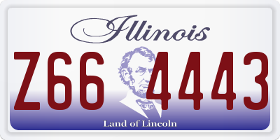 IL license plate Z664443
