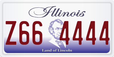 IL license plate Z664444
