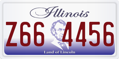 IL license plate Z664456