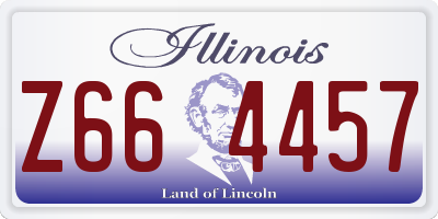 IL license plate Z664457