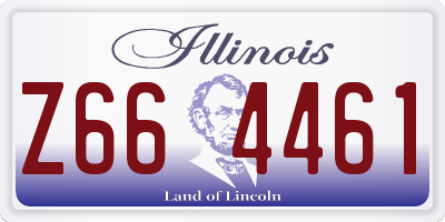 IL license plate Z664461