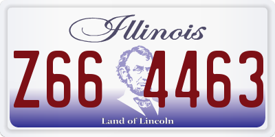 IL license plate Z664463