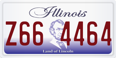 IL license plate Z664464