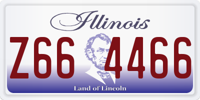 IL license plate Z664466