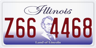 IL license plate Z664468