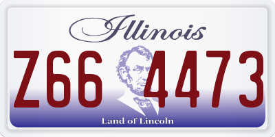 IL license plate Z664473