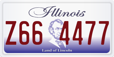 IL license plate Z664477
