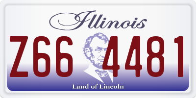 IL license plate Z664481