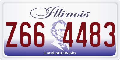 IL license plate Z664483
