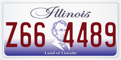 IL license plate Z664489