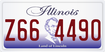 IL license plate Z664490