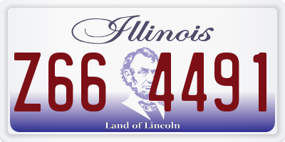 IL license plate Z664491