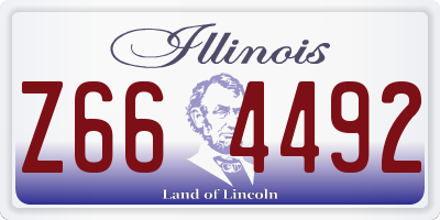 IL license plate Z664492