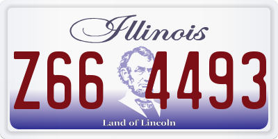 IL license plate Z664493