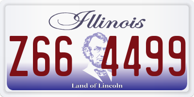 IL license plate Z664499