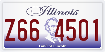 IL license plate Z664501
