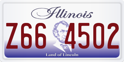 IL license plate Z664502