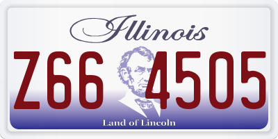 IL license plate Z664505