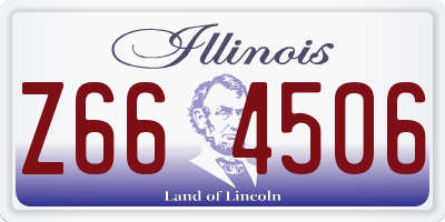 IL license plate Z664506