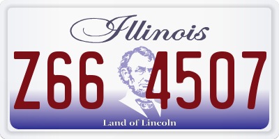 IL license plate Z664507