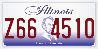 IL license plate Z664510