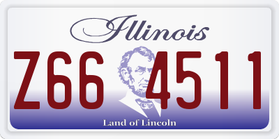 IL license plate Z664511