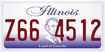 IL license plate Z664512