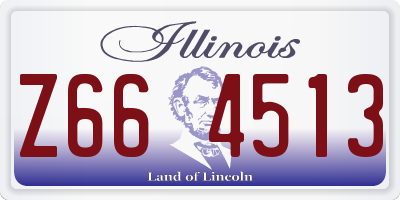IL license plate Z664513