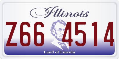 IL license plate Z664514