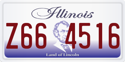 IL license plate Z664516