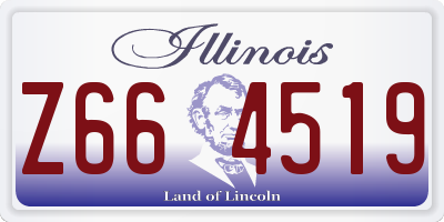 IL license plate Z664519