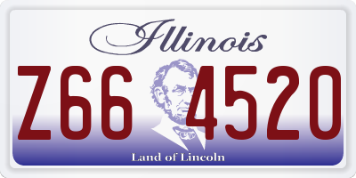 IL license plate Z664520