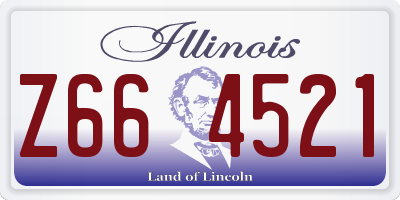 IL license plate Z664521