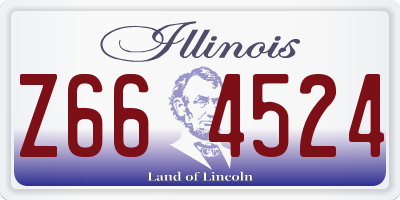 IL license plate Z664524